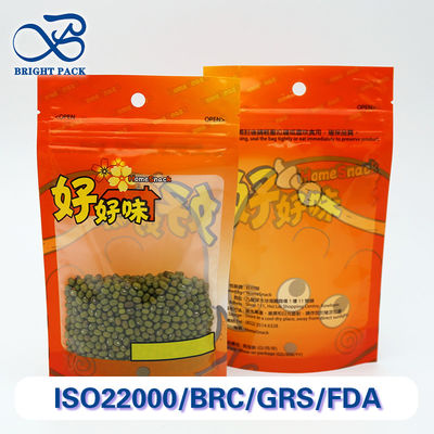 کیسه های ایستاده سبک وزن و قابل بازیافت با پنجره های شفاف برای بسته بندی مواد غذایی با چاپ سفارشی