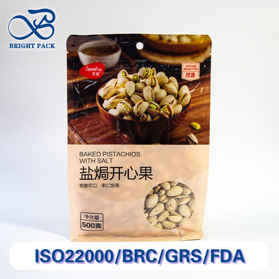 کیسه های بسته بندی هشت طرفه با پنجره های شفاف مناسب برای میان وعده ها و آجیل بسته بندی سفارشات عمده تخفیف