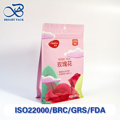 کیسه بسته‌بندی هشت‌وجهی مقرون‌به‌صرفه برای بسته‌بندی چای با مقاومت در برابر پارگی و چاپ سفارشی با تخفیف برای سفارش‌های عمده.