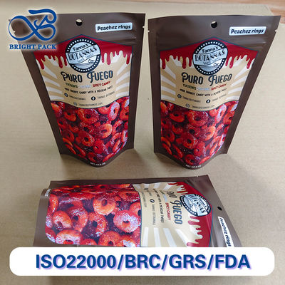کیسه های ایستاده ضد رطوبت برای بسته بندی مواد غذایی با طراحی مهر و موم قابل استفاده مجدد چاپ قابل تنظیم