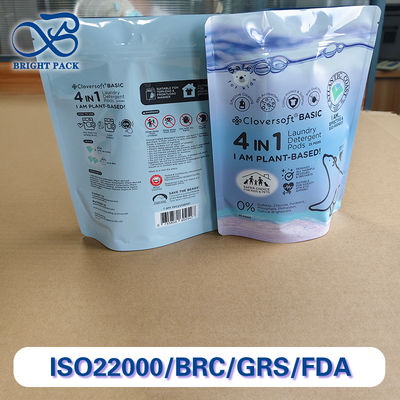 رنگ استاندارد پانتون کیسه های ایستاده برای لباسشویی پاکت های مواد شوینده بسته بندی ویژگی رطوبت ضد نشت ضد نشت