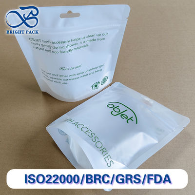 کیسه‌های ایستاده شفاف ممتاز برای بسته‌بندی لوازم جانبی حمام با مقاومت در برابر آب و بسته شدن زیپ مهر و موم شده.