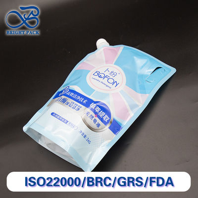 کیسه دهانه دار بادوام و راحت با دسته برای بسته بندی مواد شوینده لباسشویی، چاپ سفارشی، تخفیف برای سفارش عمده.