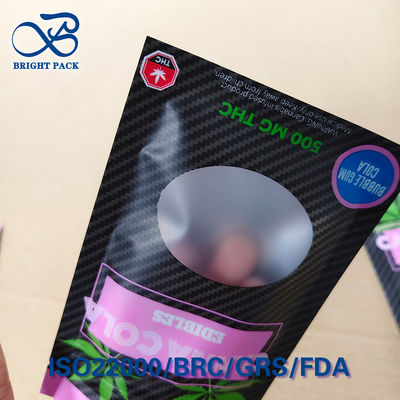 جعبه زپ شفاف ضد بچه PE/VMPET لایه بندی شده مهر و موم ضد دستکاری پنجره سفارشی