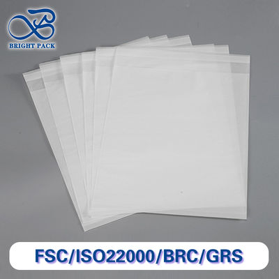 100٪ کیسه های کاغذی شفاف سفید کاملا قابل تجزیه برای بسته بندی لباس جوراب