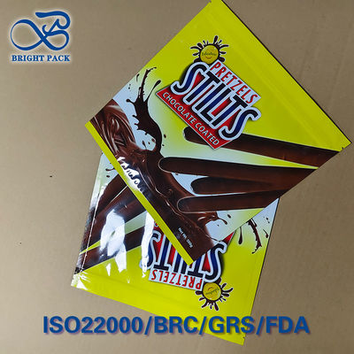 کیسه سس شکلاتی مقاوم در برابر دماهای بالا 120 درجه سانتیگراد پر کردن گرم امن EVOH لایه مانع FDA/EC1935 گواهی