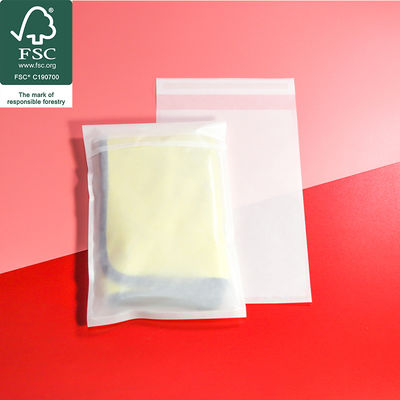 کیسه های کاغذی شیشه ای کیسه های لباس قابل تجزیه برای بسته بندی تی شرت و لباس