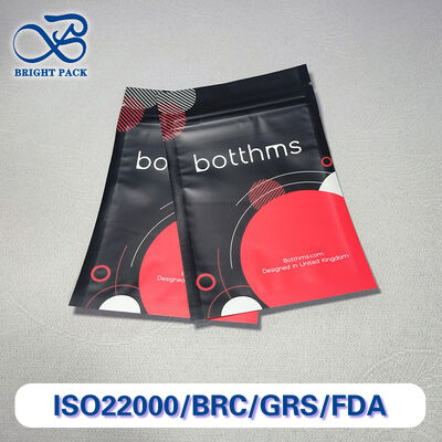 50g 100g 150g 200g 250g 500g کیسه های ایستاده فلزی با موانع بالا