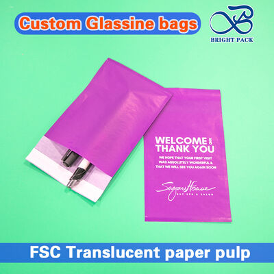 کیسه ها و پاکت های کاغذی شیشه ای سازگار با محیط زیست با شفافیت بالا و مواد 100٪ تجزیه پذیر