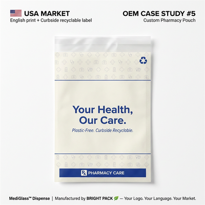 انطباق FDA پاکت کاغذی با پوشش موم استریل فاخر فارما محیط زیست دوستانه بسته بندی پزشکی بدون پلاستیک تولید کننده عمده